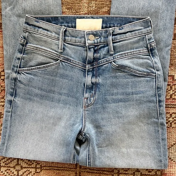 MOTHER The Dazzler Yoke Front Ankle in “Wild Calling” - Picture 2 of 7